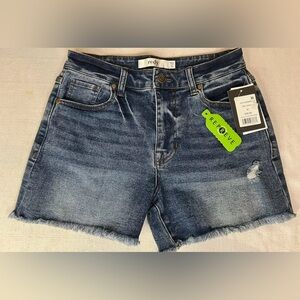 Redy Juniors NWT Size 23 Mid Wash Denim Cut Off Distressed Jean Shorts